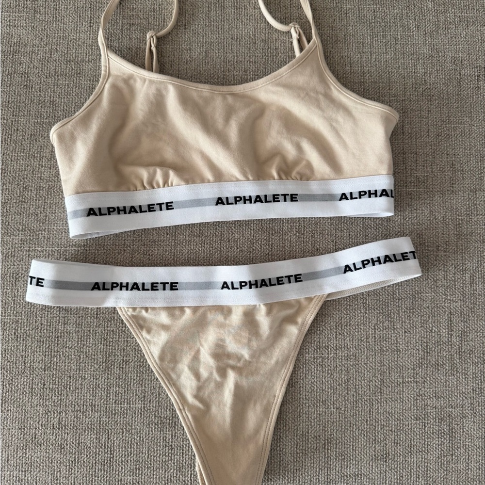 Alphalete Beige Bikini Set